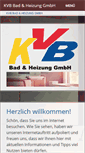 Mobile Screenshot of kvb-bad-heizung.de